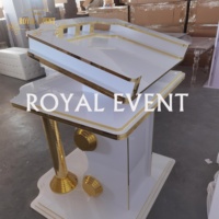 Púlpito de Iglesia acrílico de diseño moderno para eventos de boda Podio decorativo para fiesta otras decoraciones de boda