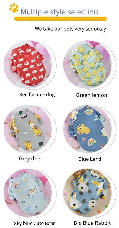 Wholesale new spring and autumn can be customized to design multi-style pet clothes