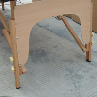 Table de massage pliante en bois pour massage thaïlandais corporel complet, avec télécommande sans fil, portable, pour 2 personnes, idéale pour spa et salon