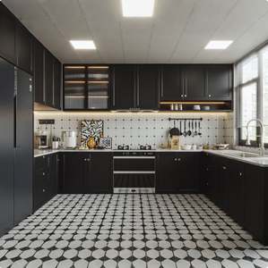 Muebles de Cocina de Madera Maciza Listos para Instalar, Gabinetes de Cocina Modernos Estilo Shaker Americano - Product Image 4