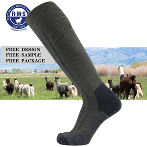 <span class=keywords><strong>Chaussettes</strong></span> respirantes thermiques hautes en laine mérinos pour hommes et femmes - Product Image 1