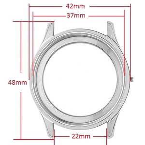 Boîtier de montre personnalisé avec logo OEM en acier inoxydable 316L de 42 mm, poli + brossé, compatible avec Miyota 9015 9039 8215 SW200 - Product Image 3