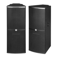 Haut-parleur PA passif double 15 pouces 2 voies 4800W 2.0 avec fréquence plate, audio professionnel pour KTV, Livehouse, Club, Pub, Église