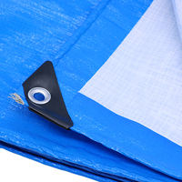 Bâche en PE imperméable et résistante aux UV avec coins renforcés noirs pour bateaux, yachts, voiliers, stockage en quai et protection marine