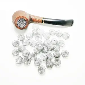 Schermo filtrante per pipa da fumo in argento con rete metallica in acciaio inossidabile da 10mm 14.8mm 19mm