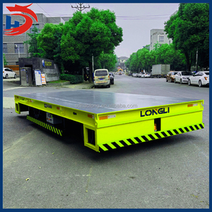 Chariot électrique sans rail à plat pour tracteur de remorquage d'aéroport Chariot à tambour d'huile Chariot à cloisons sèches Chariot de transport électrique à palette - Product Image 3