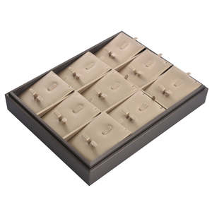 Tùy chỉnh PU khay đồ trang sức cá nhân biểu tượng trang sức hiển thị khay bán buôn lưu trữ đồ trang sức Showcase - Product Image 5