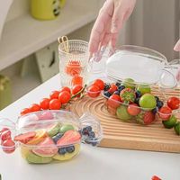 Boîte d'emballage transparente en plastique pour mini macarons, desserts, biscuits fourrés à la crème, gâteaux aux fruits et tiramisu pour enfants, spécial fêtes