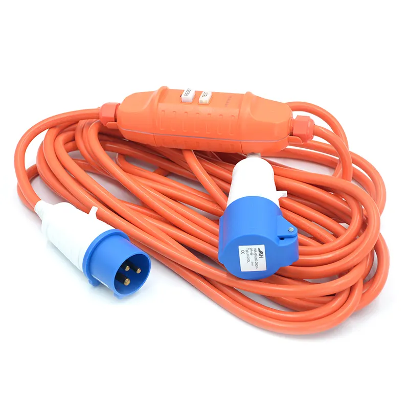 Cable de extensión para uso en exteriores e interiores, cable de extensión de 100m, amarillo y naranja, SAA australiano