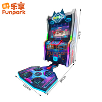 Machine d'arcade de danse pour enfants en métal, nouveau design, garantie 1 an, jeux commerciaux à pièces