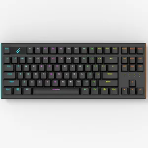 OEM merek TKL Keyboard Gaming mekanik nirkabel produsen langsung penjualan dengan 82 tombol Desktop Q7 Gua RGB Iphone Notebook 100% 456