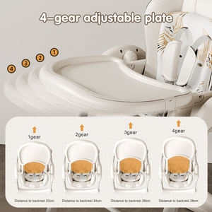 Chaise haute pour bébé multifonctionnelle, chaise haute électrique à bascule pour bébé, chaise haute 3 en 1 - Product Image 6