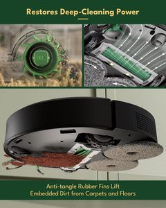 Pièces de rechange pour aspirateur robot <span class=keywords><strong>iRobot</strong></span> Roomba Plus 405/505 : brosse principale/latérale, filtre HEPA, sac à poussière, brosse de nettoyage - Product Image 2