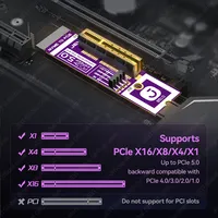Tarjeta Adaptadora JEYI M.2 a PCIe 5.0 X4 de Venta al por Mayor de Fábrica, Alta Velocidad de 128 Gb/s, Compatible con Ranuras PCIe X1/X4/X8/X16, Compatible con OEM y ODM