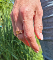 Vintagelook Ladies' Heart Rings 2 Aimant Bijoux magnétiques en cuivre pur qu'ils aimeront