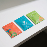 Sachet plat imprimé sur mesure à trois soudures, mat, de qualité alimentaire, pour cosmétiques, masques, poudres et emballages de produits chimiques quotidiens