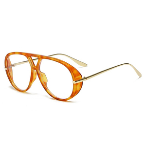 Lunettes de lecture 2026 pour femmes, <span class=keywords><strong>style</strong></span> aviateur tendance, verres transparents, lunettes décoratives à grande monture, montures de lunettes de lecture - Product Image 5