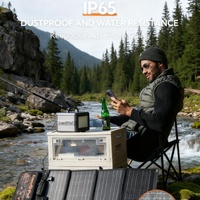 ALECTER Panneaux solaires monocristallins pliables à haute conversion 60W, chargeur solaire portable, batterie externe pour le camping en plein air, la randonnée