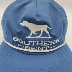 Cotton Nylon Custom Embroidery logo Unstructured Rope Golf Snapback <b>Hat</b> - Product Image 4