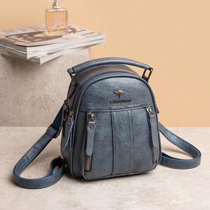 Sac à dos multifonctionnel personnalisé en usine, sac à dos pour ordinateur portable tendance, sac à dos polyvalent en cuir PU pour filles, sac d'école pour adolescentes - Product Image 2