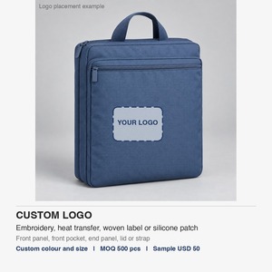 Sac étanche pour la gym et la natation avec deux compartiments zippés 28x35cm, sac pour maillot de bain et vêtements de sport, logo personnalisé - Product Image 4