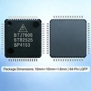 Высокоточный 16-битный 8-канальный 200 KSPS SAR АЦП с биполярным входом и одновременным вводом данных, корпус QFP64 для - Product Image 2