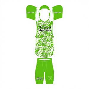 100% Polyester Custom <b>Compression</b> Football Jerseys for 7v7/7-on-7 Play Heat-Transfer Printing Sleeveless Plus Size 220g Fabric - Product Image 1