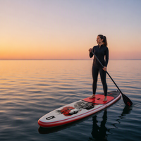 Planche de paddle gonflable en PVC Drop Stitch, stable, 3 ailerons, grande flottabilité, sports nautiques en plein air