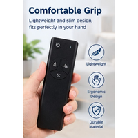 Télécommande universelle sans fil 433 MHz pour cheminée électrique, 4 boutons, couleur noire, personnalisable, vente en gros, fabricant