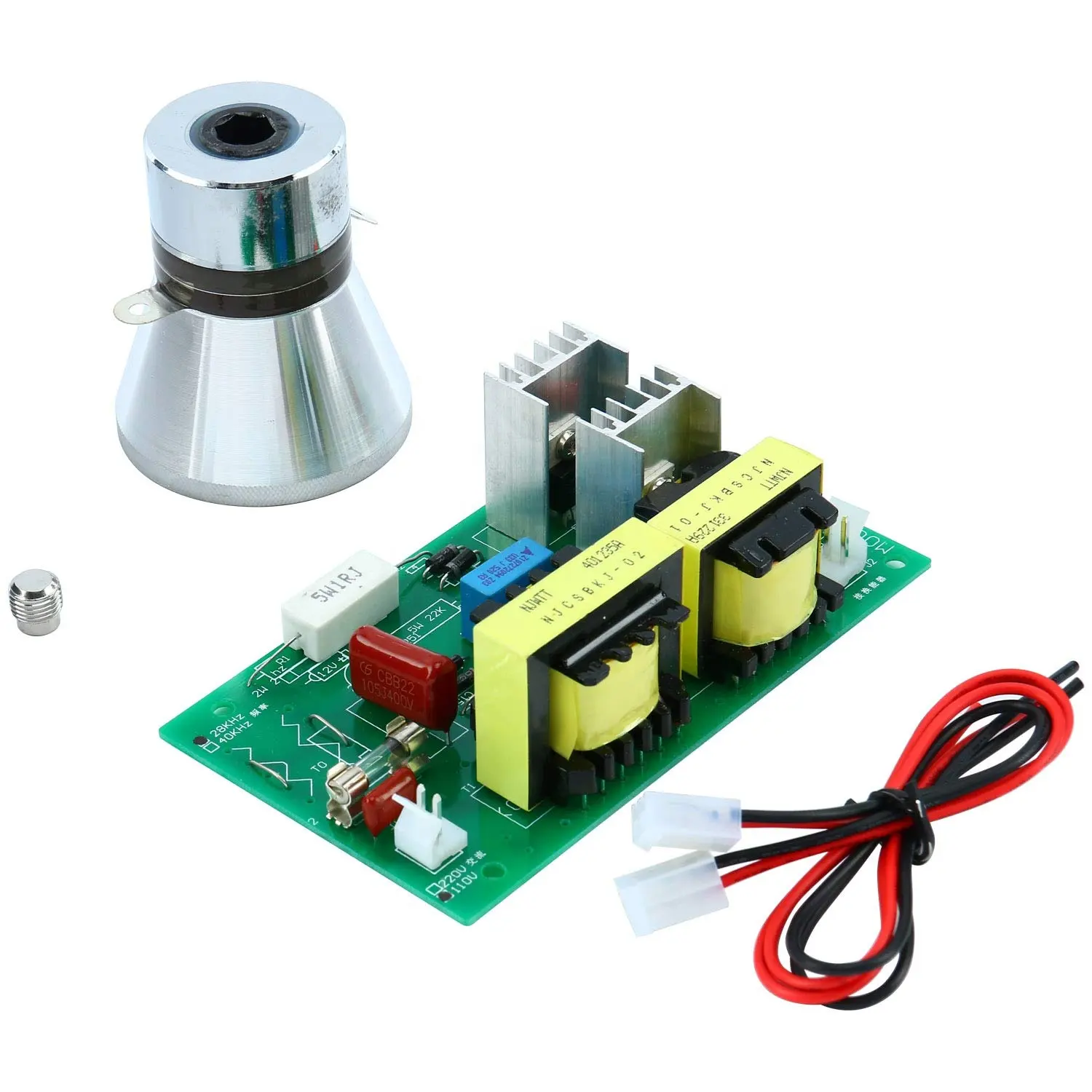 Bon prix capteur à ultrasons piézo ultrasonique 200khz transducteur nettoyeur piézo capteur à ultrasons