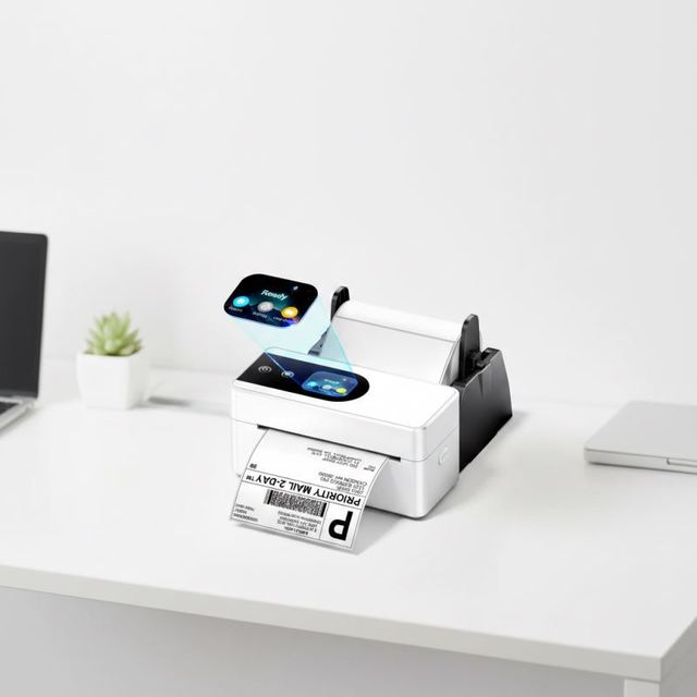 PM64D  Thermal Printer, Shipping Label Printer, Thermal Printer for Shipping Labels with Touch Screen Display