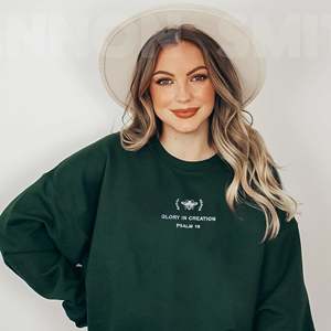 Sudadera o Sudadera con capucha bordada 3D Psalm Glory con logotipo frontal de tela tejida para las estaciones de otoño e invierno - Product Image 4