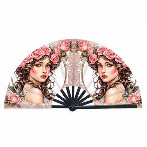 Ventilador de Mano Portátil de Bambú de 33 cm, Técnica de Pintura en Tela, Reconocido Globalmente, Rendimiento Superior - Product Image 5