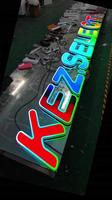 Lettres en acrylique à LED avec dégradé RGB personnalisé, imprimées en 3D, enseigne lumineuse pour devanture de magasin, publicité commerciale intérieure et extérieure