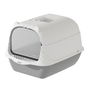 Extra große geschlossene Katzentoilette mit Haube & Klappklappe – Hohe Seitenwände zur Vermeidung von Streuungen, Geruchskontrolle, aus strapazierfähigem PP - Product Image 1