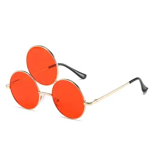 Lmamba 9350 New Arrival cá tính cổ điển Retro Trung Quốc Phong Cách Phụ Nữ người đàn ông ba mắt shades Kính mát