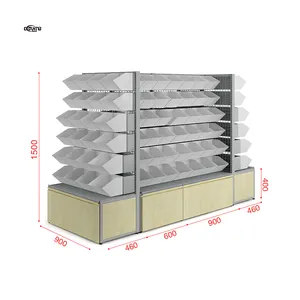 Manufacturer Of Custom Retail Supermarket Double-Sided Shelves With Classified Snack Shelves