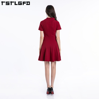 Robe mi-longue décontractée pour femme, coupe trapèze, effet ventre plat, en tissu écologique, col en V, froncée à pois, respirante, douce et infroissable