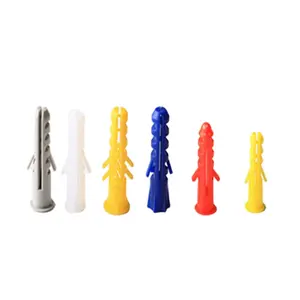 SR 8mm plastic wall plug ANCHOR nylon nail anchor and screw use for wall