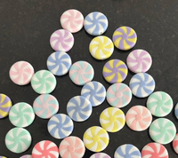 Mini-perles de bonbons à la menthe pour Noël, Halloween, Pâques, décoration d'arbre de Noël, poupées, fêtes et décorations de vacances