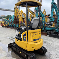 Excavatrice Komatsu pc18 d'occasion à faible durée de fonctionnement mini excavatrice KOMATSU PC18 d'occasion en Chine