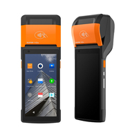 Terminal de point de vente portable Android SUNMI V2S, imprimante thermique 58 mm, écran tactile, machine de point de vente mobile, prise en charge de l'impression de reçus et d'étiquettes