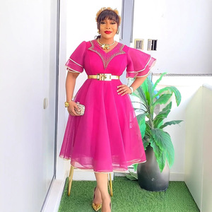 Nuovo Abito <span class=keywords><strong>da</strong></span> <span class=keywords><strong>Sera</strong></span> Elegante 2026 per la Festa della Mamma, Design Turco, <span class=keywords><strong>Taglie</strong></span> <span class=keywords><strong>Forti</strong></span>, Scollo a V, con Perline, per Donne Curvy - Product Image 2