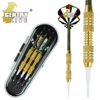 GENTRY LIVE Vente en gros de fléchettes à pointe souple en laiton de haute qualité pour l'entraînement des débutants avec emballage personnalisable
