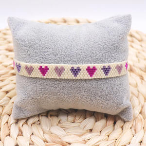 BG1125 Délicat tissé à la main arc-en-ciel Miyuki graine perlée coeurs métier à tisser Bracelet pour les femmes cadeaux de fête des mères - Product Image 3