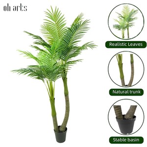Oh Arts, plantes en plastique vertes très vendues, palmier Areca artificiel pour la décoration intérieure de la maison et du bureau - Product Image 2