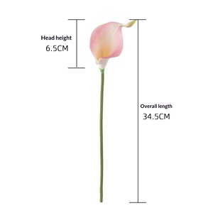 Fabricante de Flores Artificiales de Calla Lily Mini Semimanuales y Semimecánicas Personalizadas, Venta al por Mayor, Decoración de Bodas, Estilo INS - Product Image 4