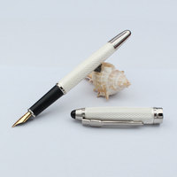 Stylos à bille en métal haut de gamme en laiton plaqué or CNC avec logo personnalisé Stylos à bille en métal doré en laiton fantaisie pour l'écriture Marque personnalisée disponible
