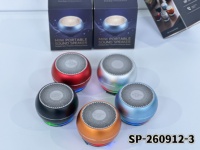 Mini haut-parleur Bluetooth portable en alliage d'aluminium avec lumière RGB, 5W, petit haut-parleur sans fil, haut-parleur de bureau, haut-parleur de voyage, prend en charge le TWS et la radio FM