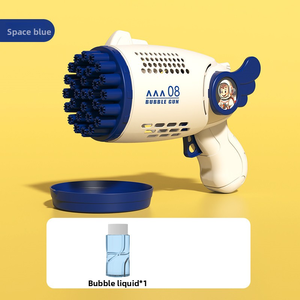 Trẻ em 'hoàn toàn tự động điện ánh sáng Súng Bong Bóng đồ chơi ngoài trời mùa hè vui vẻ cho thị trường ban đêm lô-nhựa gấu bong bóng máy - Product Image 5